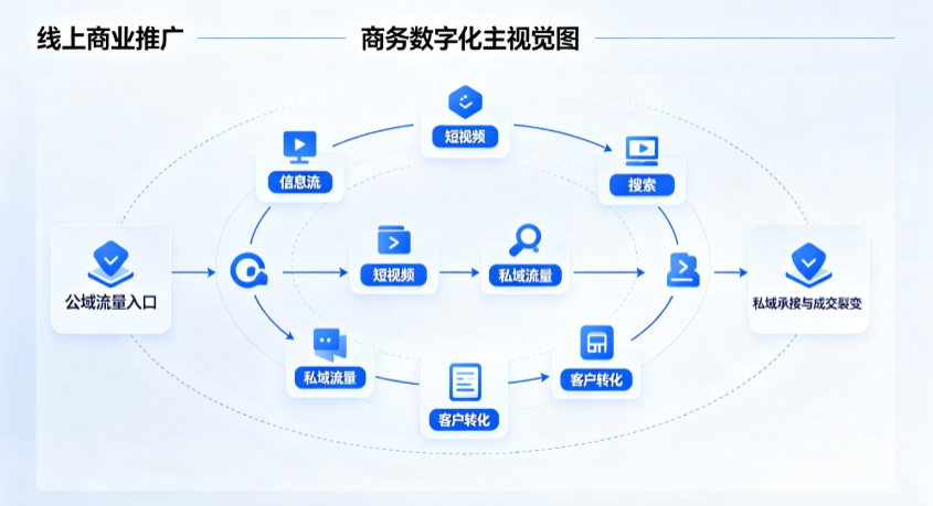 乔口区线上商业推广怎么做？全域流量闭环搭建与低成本转化实战指南